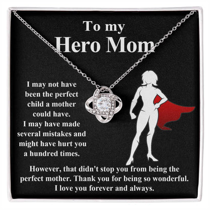 My Hero Mom Love Knot Necklace