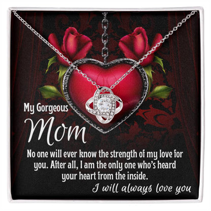 Gorgeous Mom Love Knot Necklace