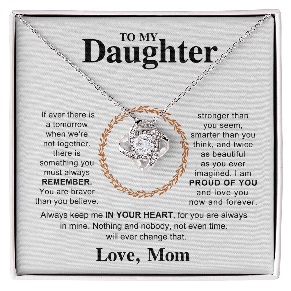 Daughter Love Knot Necklace