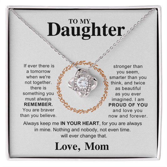 Daughter Love Knot Necklace