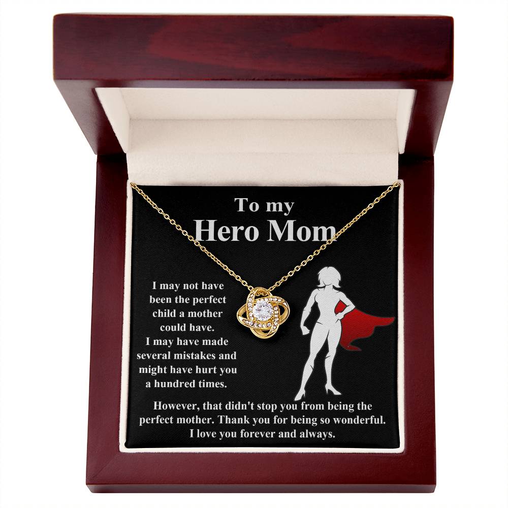 My Hero Mom Love Knot Necklace