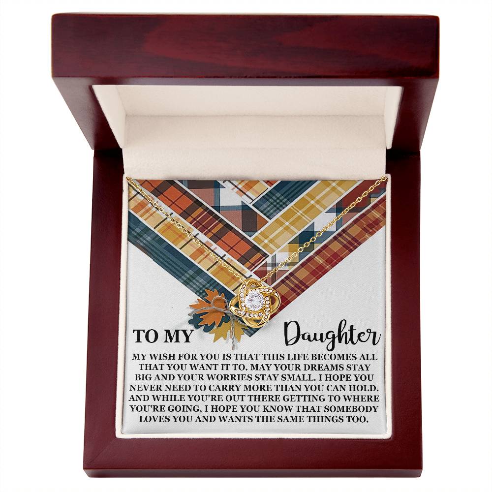 To my Daughter Necklace