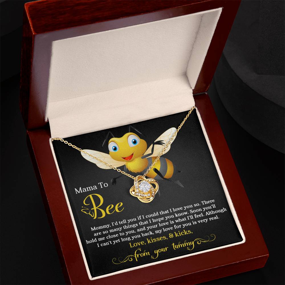 Mama to Bee Love Knot Necklace