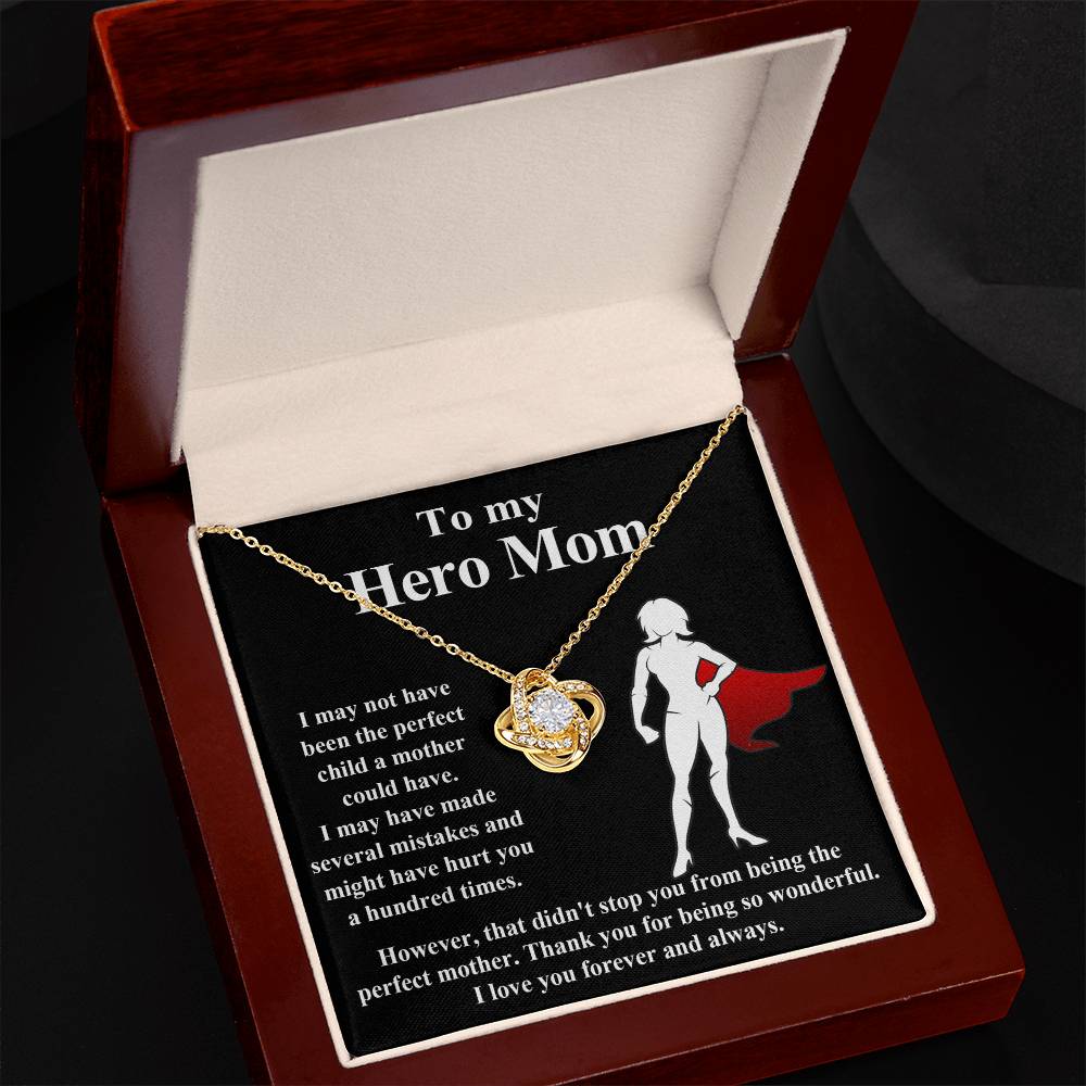 My Hero Mom Love Knot Necklace