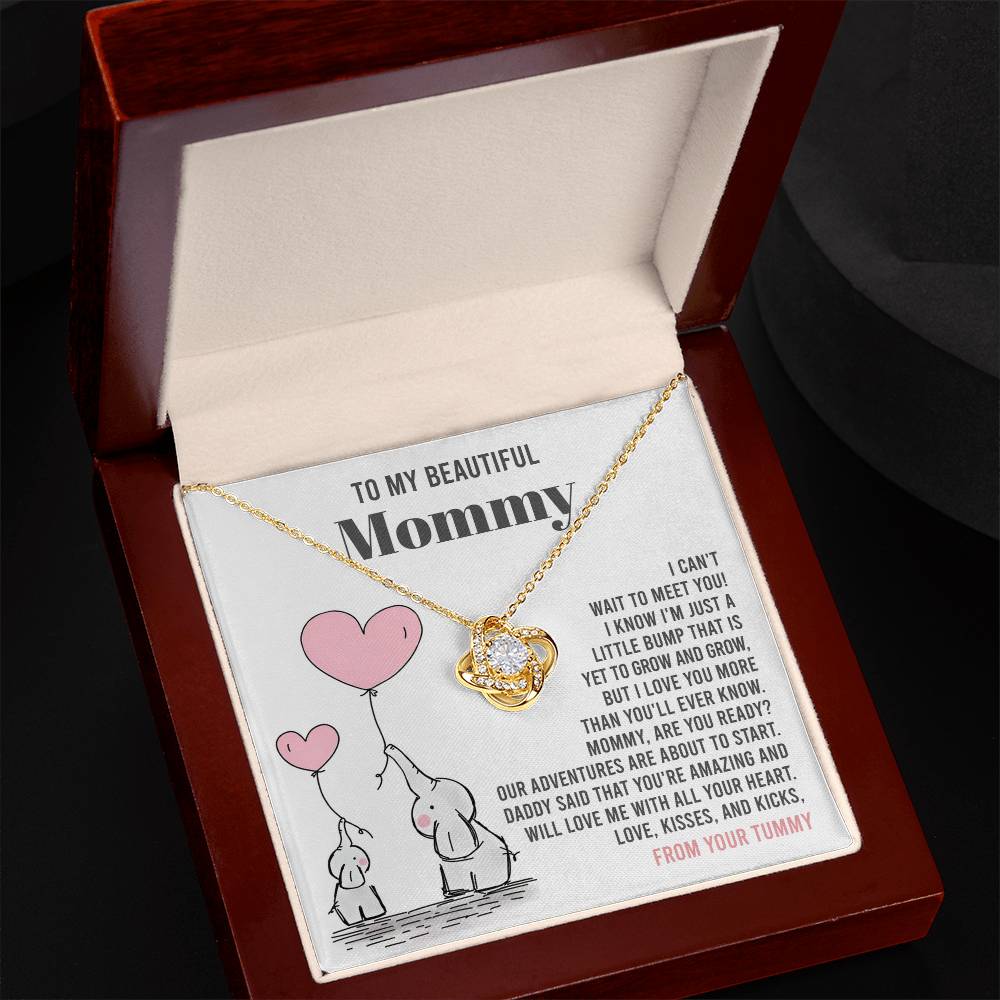 Beautiful Mommy Love Knot Necklace