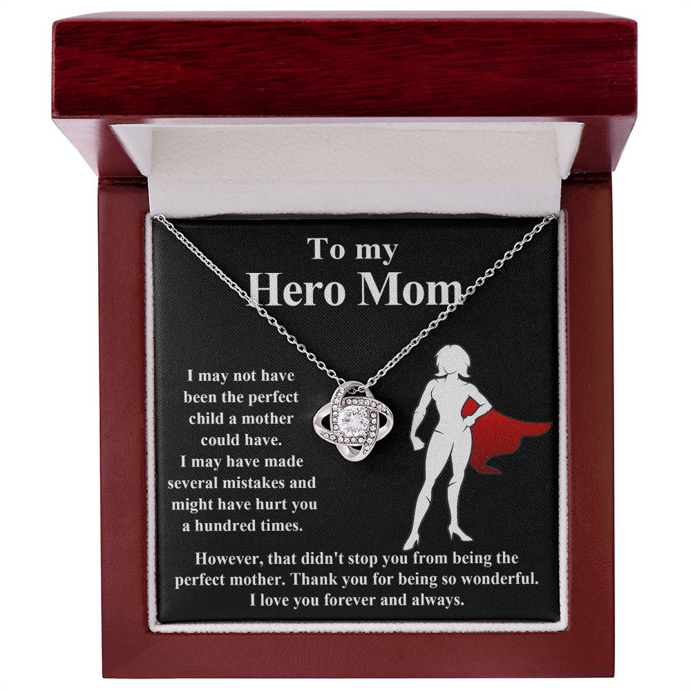 My Hero Mom Love Knot Necklace