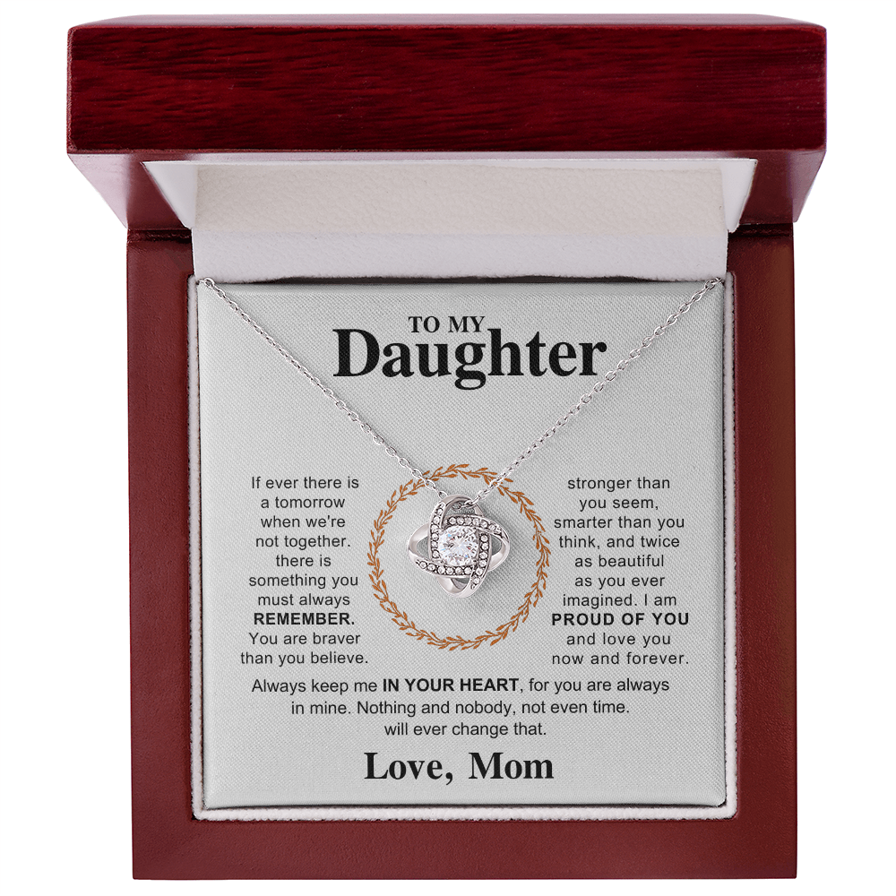 Daughter Love Knot Necklace