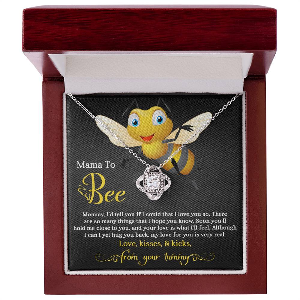 Mama to Bee Love Knot Necklace