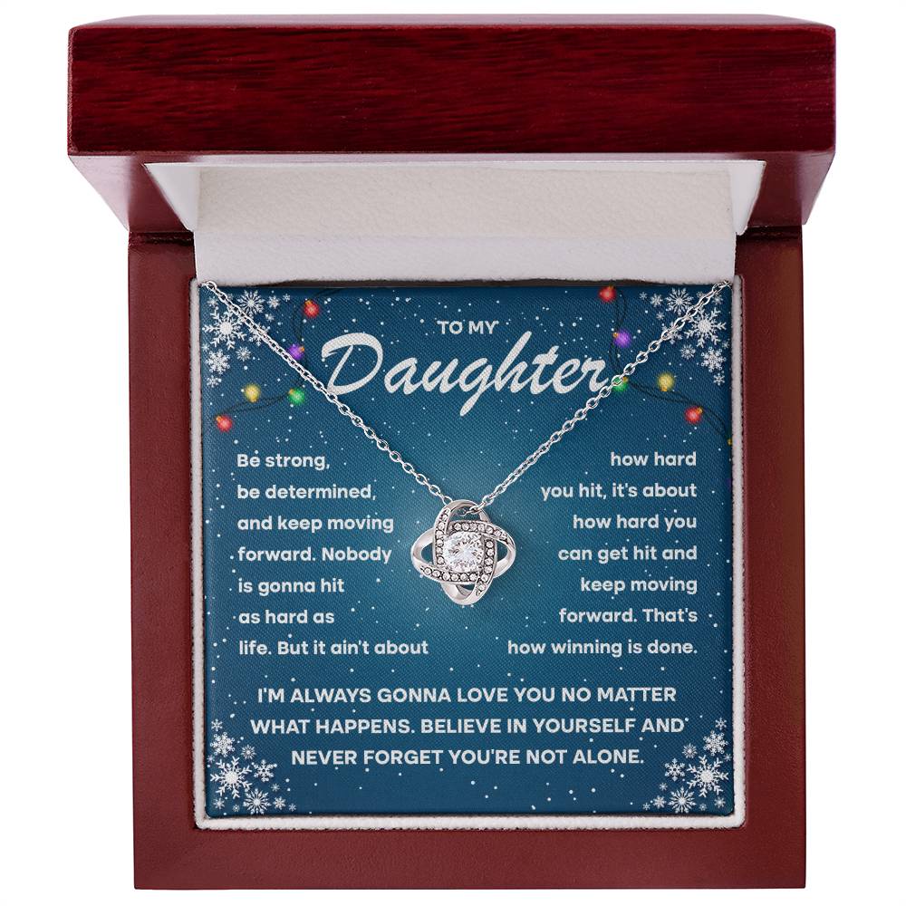 Daughter keep moving forward Necklace