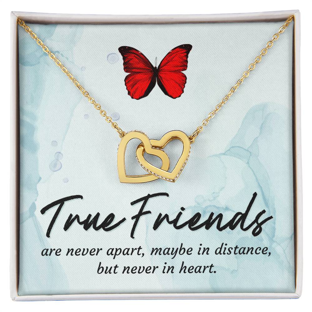 True Friends Interlocking Heart Necklace