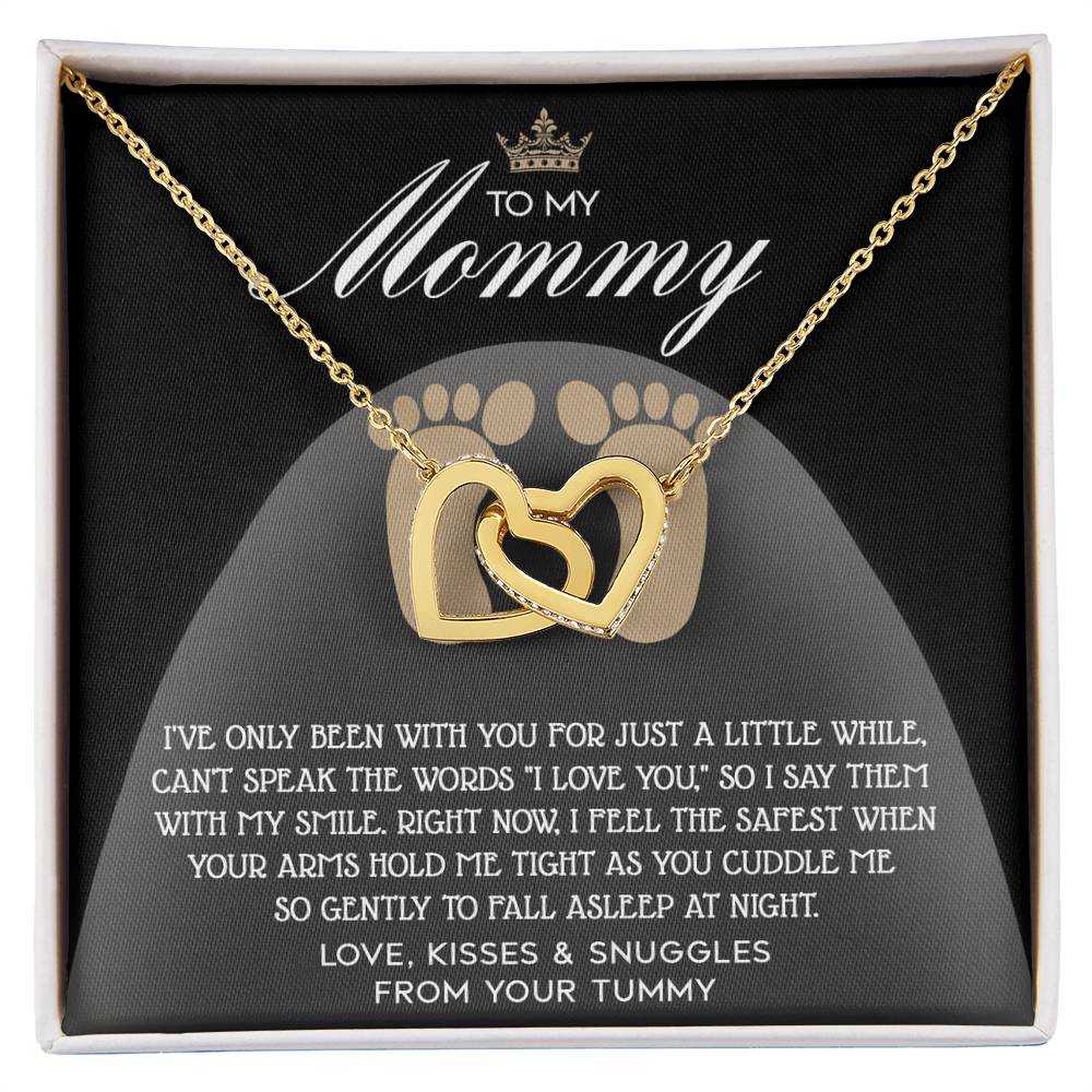 Mommy-to-be Interlocking Heart Necklace