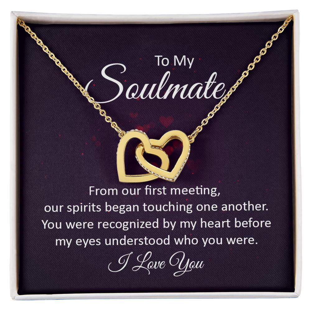 Soulmate Interlocking Heart Necklace