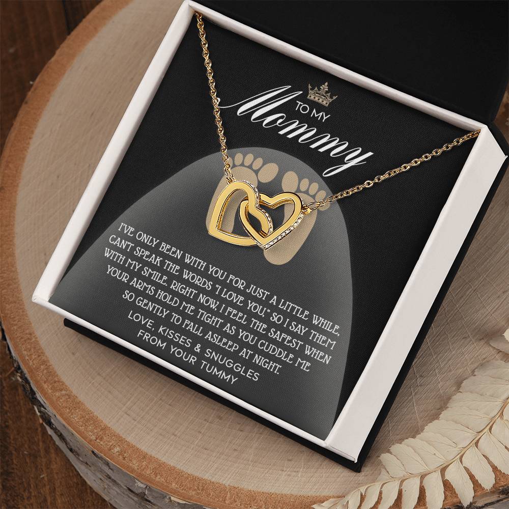 Mommy-to-be Interlocking Heart Necklace