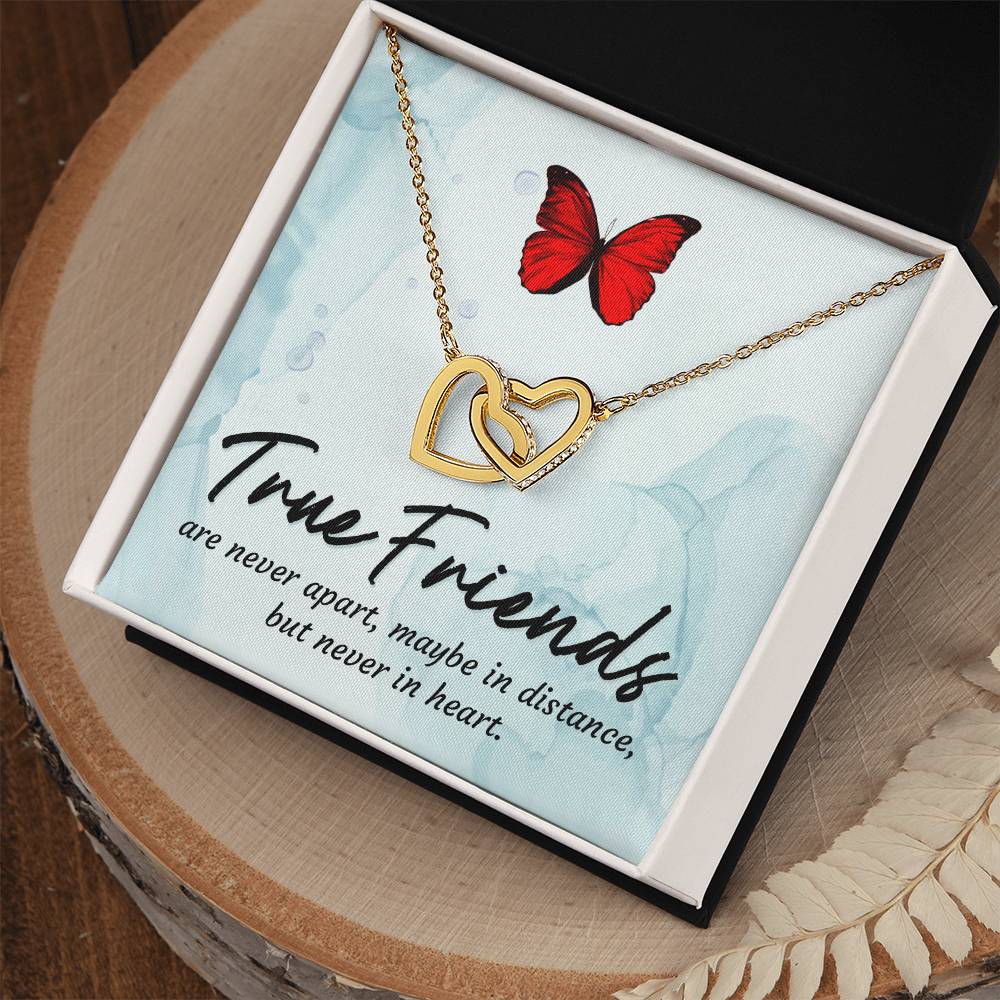 True Friends Interlocking Heart Necklace