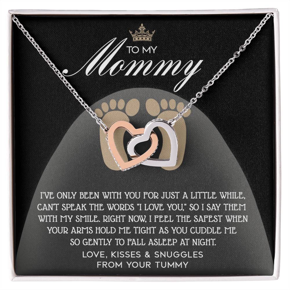 Mommy-to-be Interlocking Heart Necklace