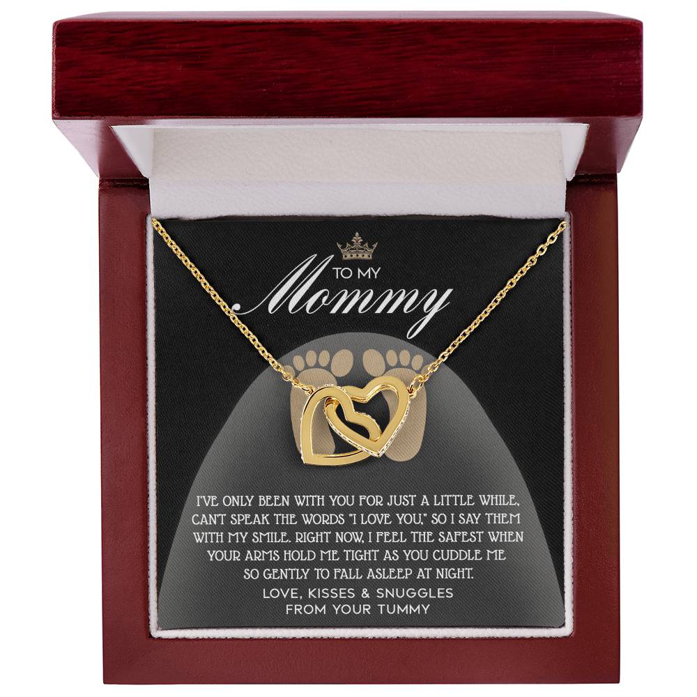 Mommy-to-be Interlocking Heart Necklace