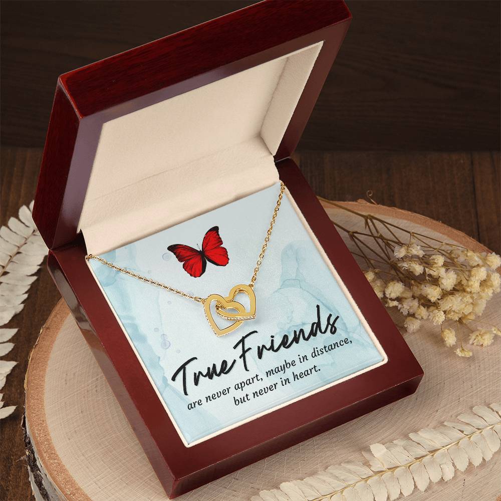 True Friends Interlocking Heart Necklace