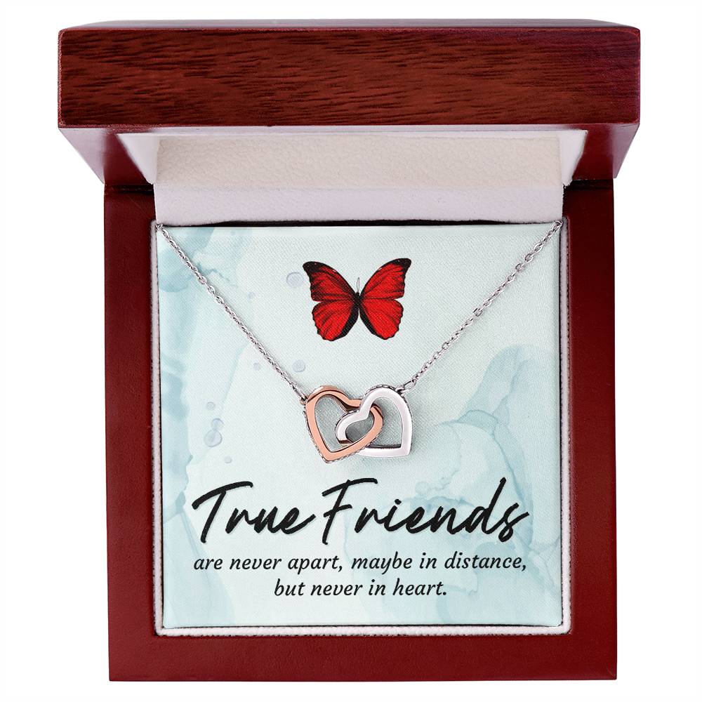 True Friends Interlocking Heart Necklace