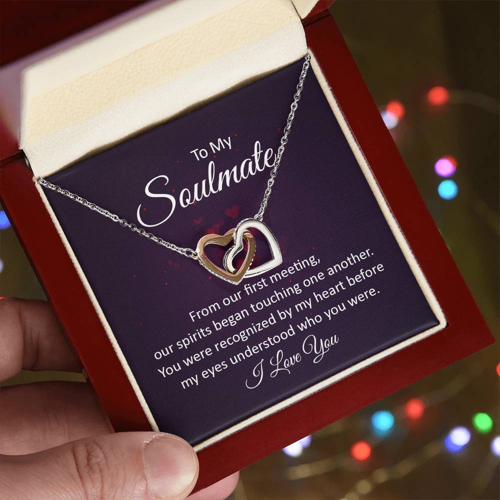 Soulmate Interlocking Heart Necklace