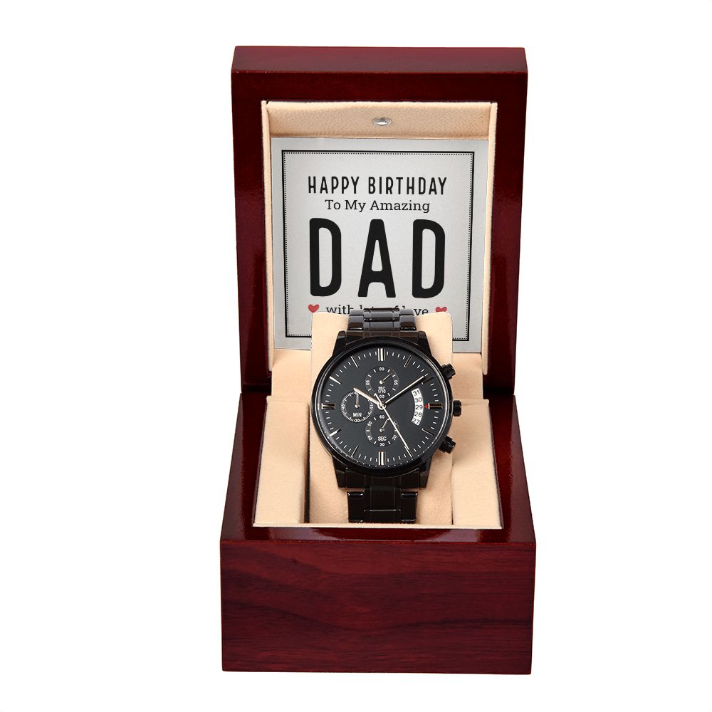 Amazing Dad Birthday Chronograph Watch