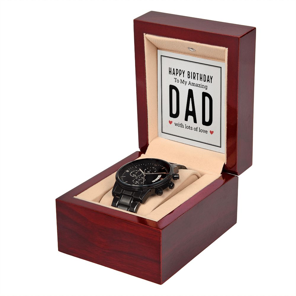 Amazing Dad Birthday Chronograph Watch