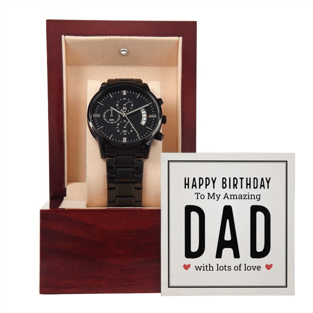 Amazing Dad Birthday Chronograph Watch