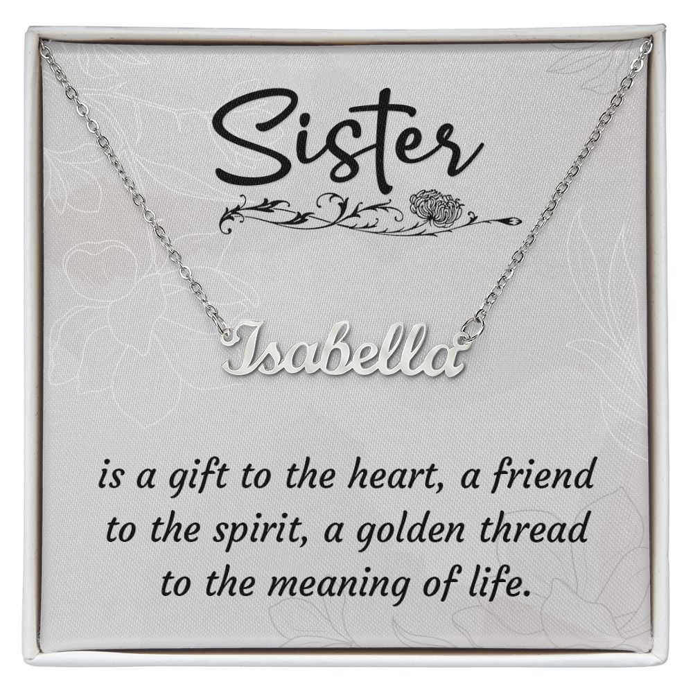 Sister Custom Name Necklace