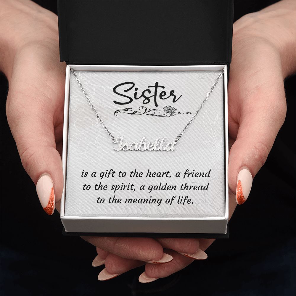 Sister Custom Name Necklace