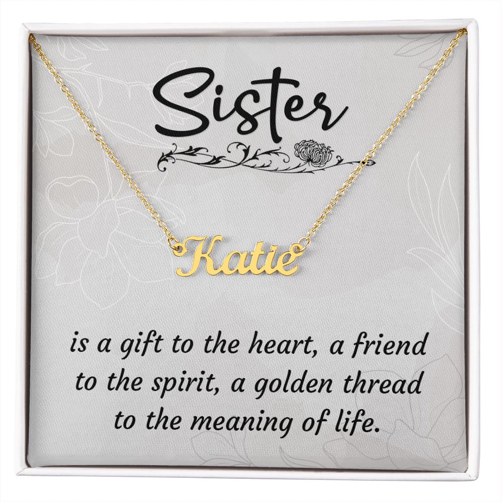 Sister Custom Name Necklace