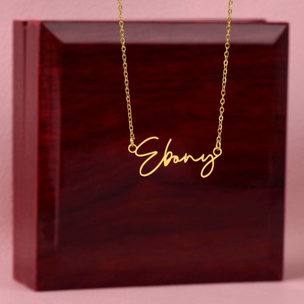 Granddaughter Signature Name Necklace