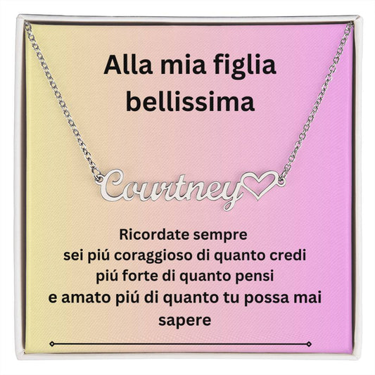 collana con nome personalizzato