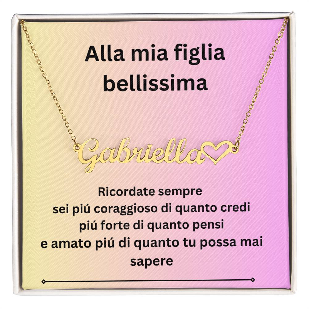 collana con nome personalizzato