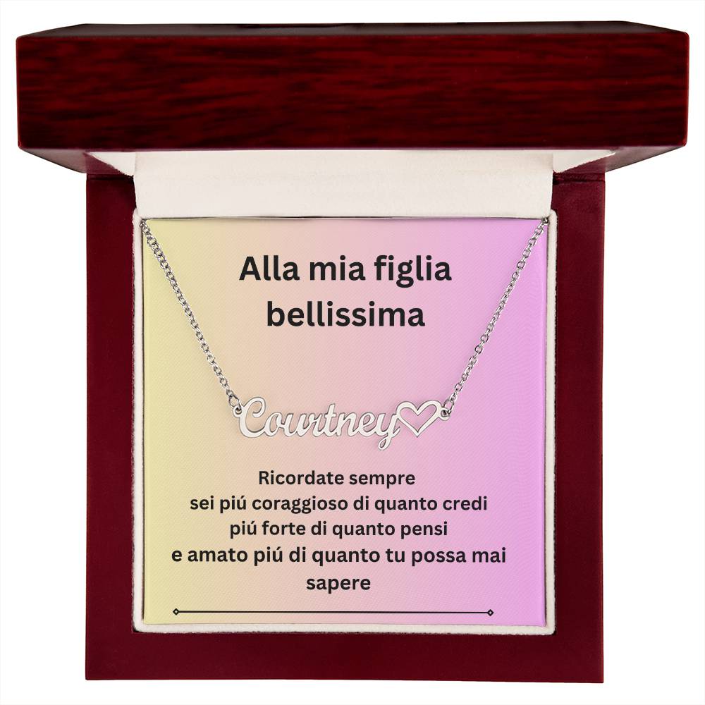 collana con nome personalizzato