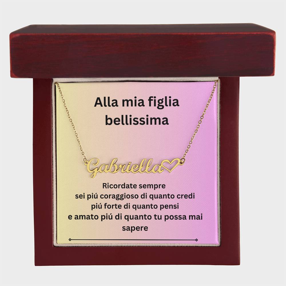 collana con nome personalizzato