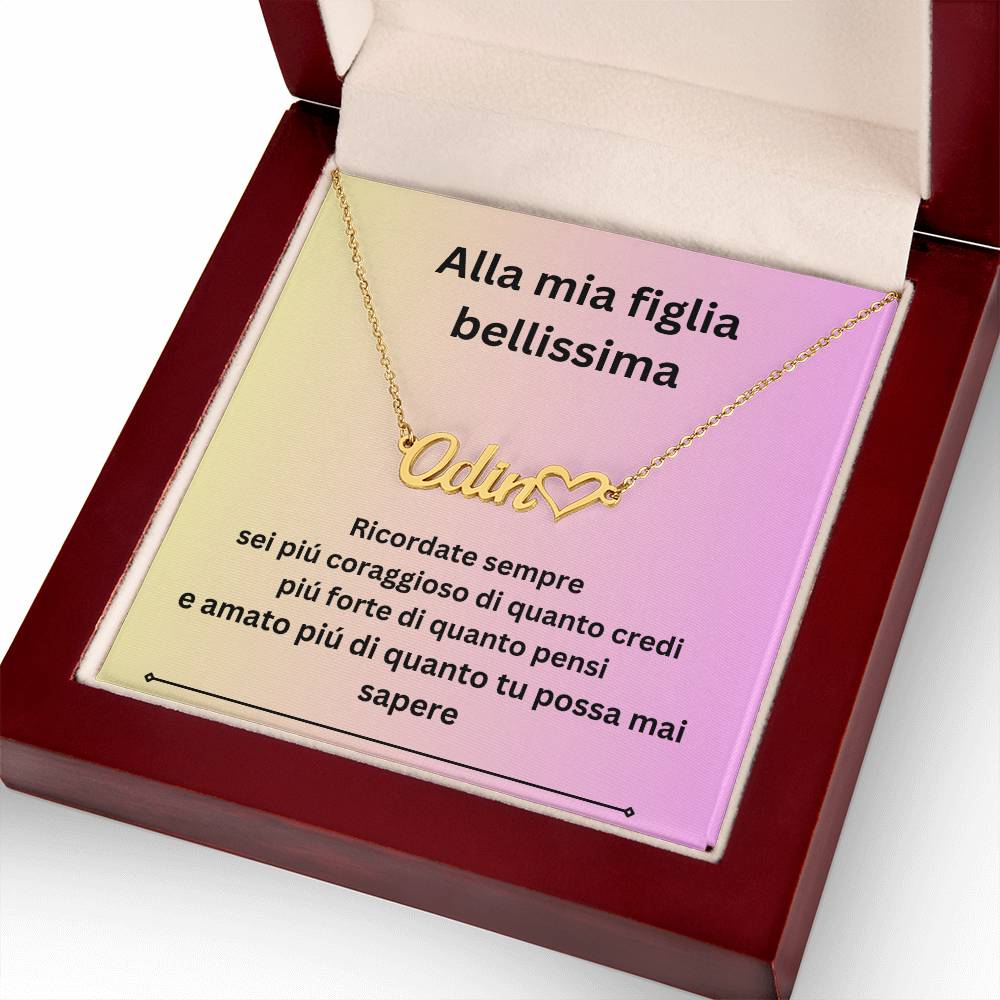 collana con nome personalizzato