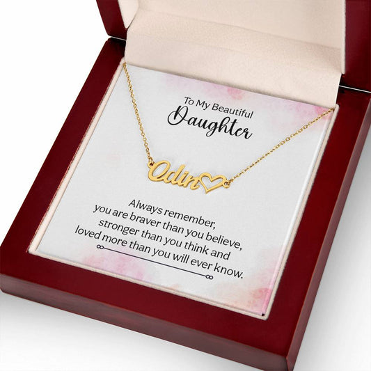 My Beautiful Daughter Name Necklace