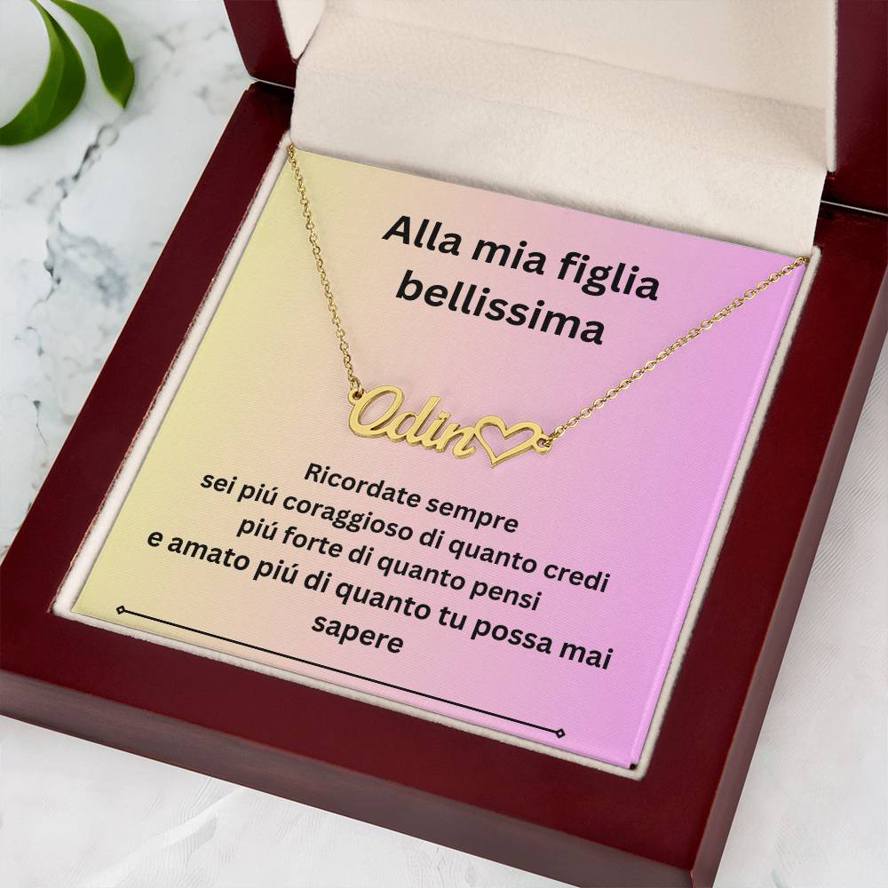 collana con nome personalizzato