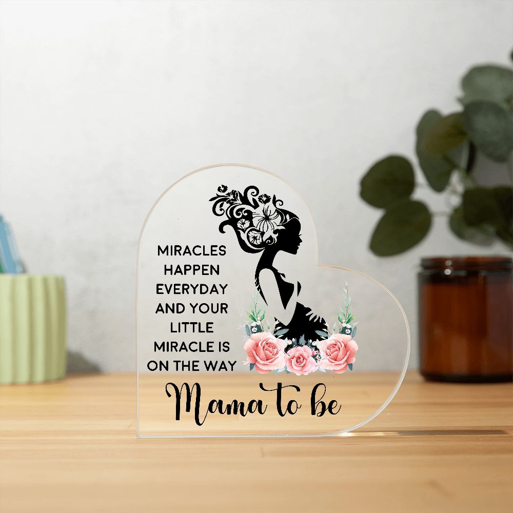 Mama To Be Heart Plaque