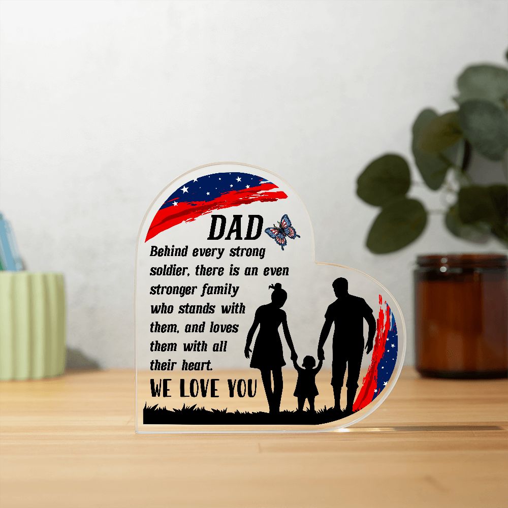 Dad Soldier Acrylic Plaque