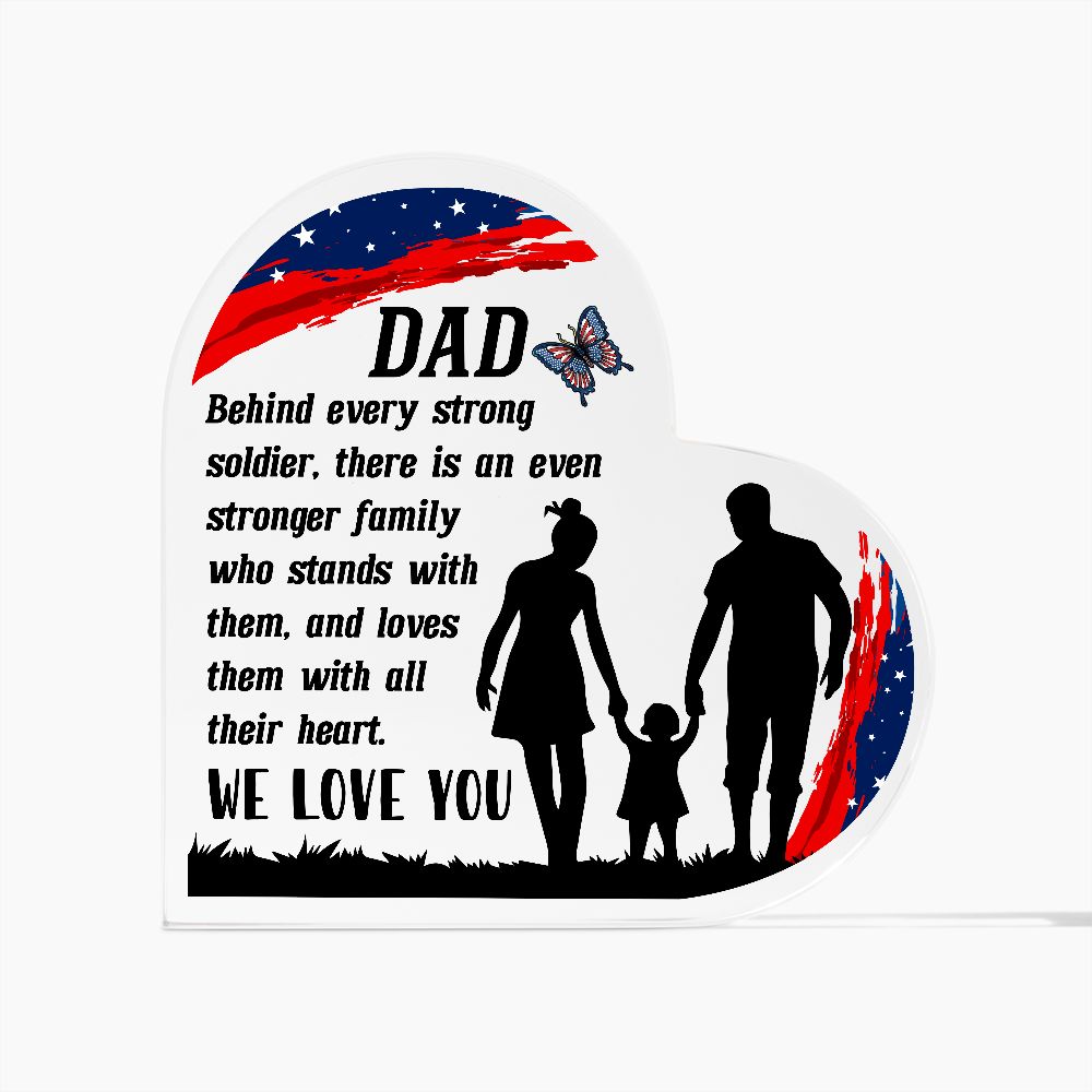 Dad Soldier Acrylic Plaque