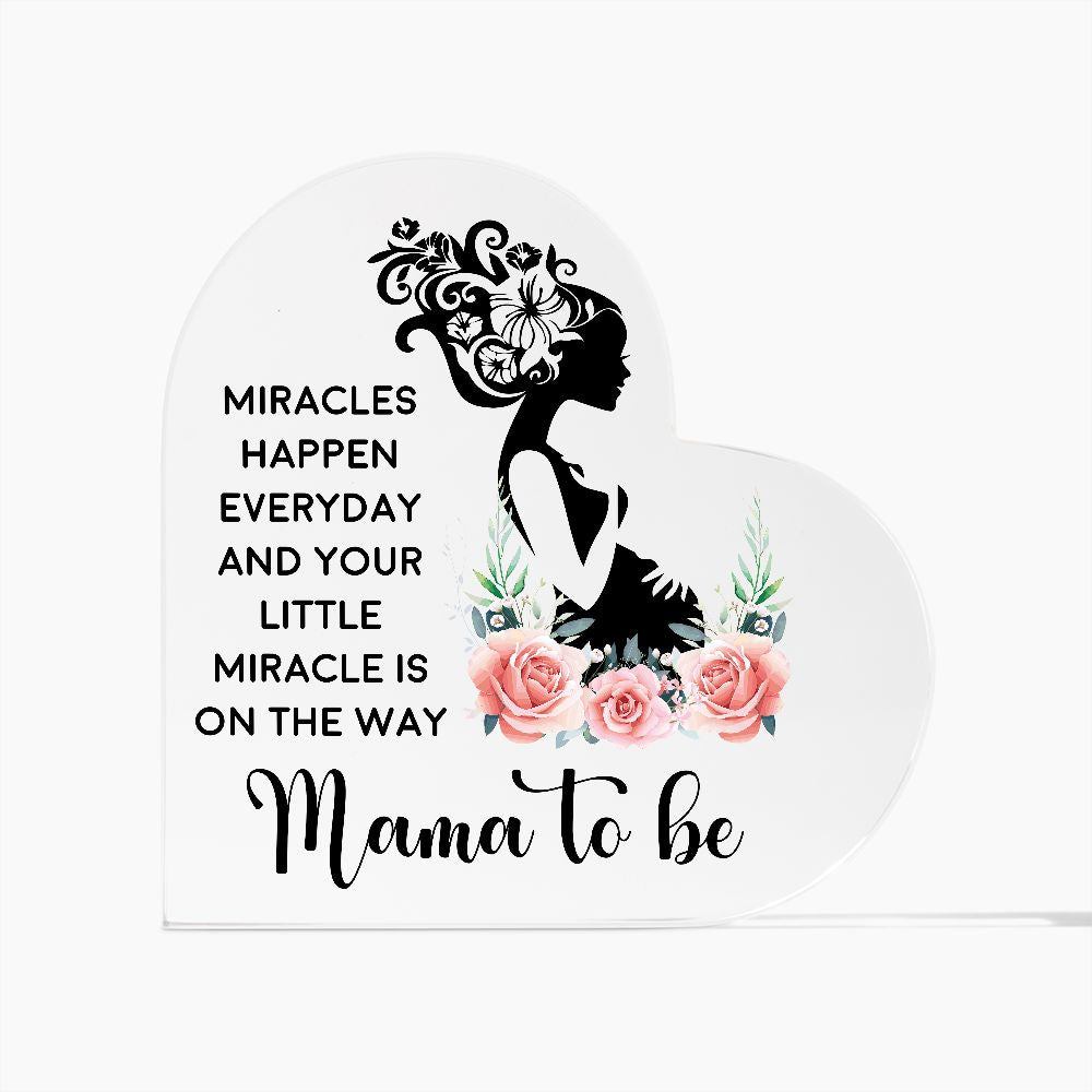 Mama To Be Heart Plaque