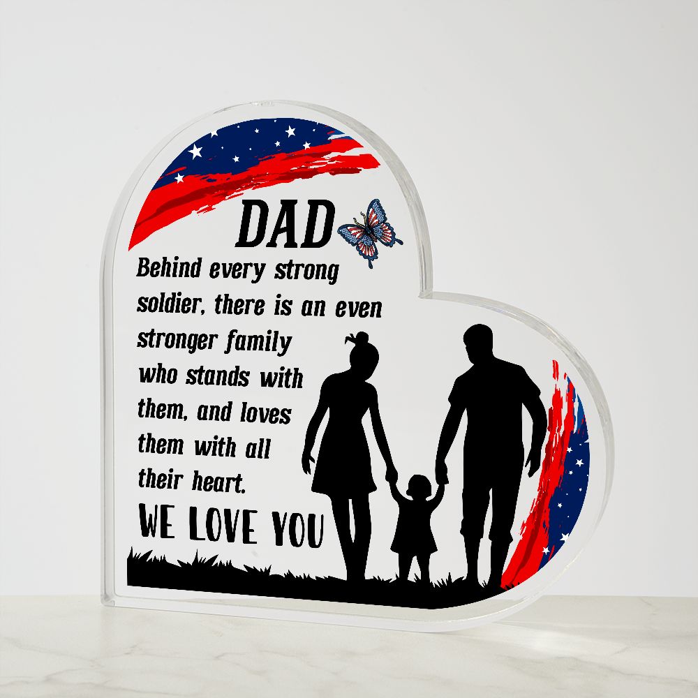 Dad Soldier Acrylic Plaque