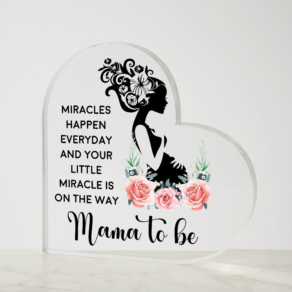 Mama To Be Heart Plaque