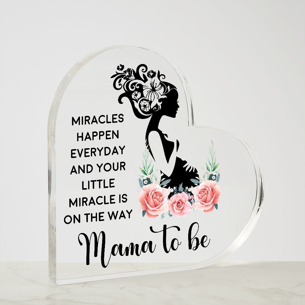 Mama To Be Heart Plaque