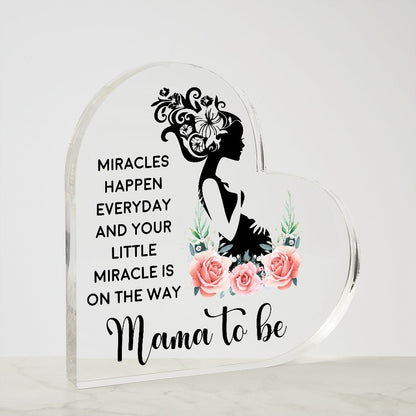 Mama To Be Heart Plaque