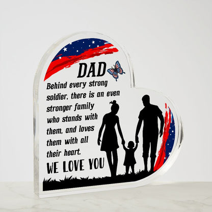 Dad Soldier Acrylic Plaque