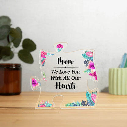 Mom Acrylic Puzzle Plaque