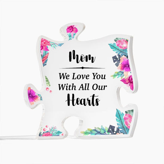 Mom Acrylic Puzzle Plaque