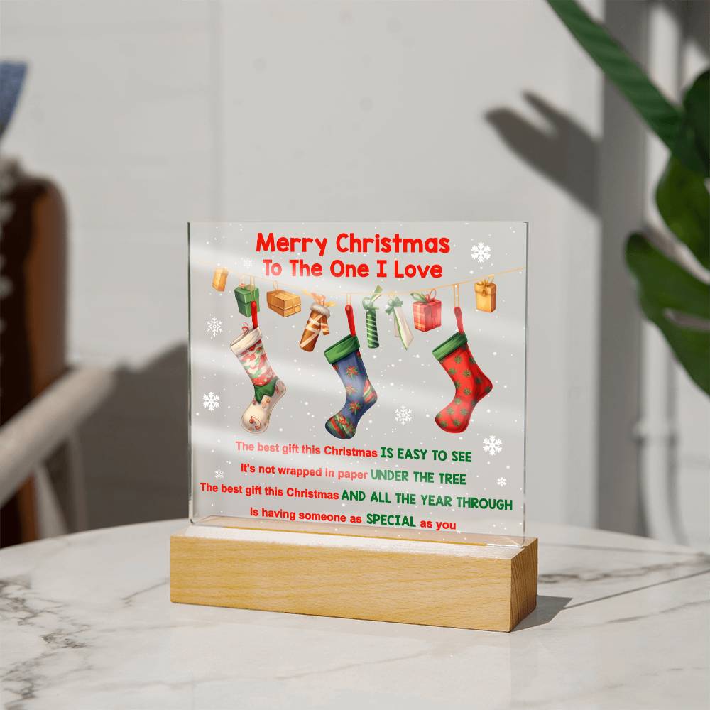 Merry Christmas Acrylic Plaque