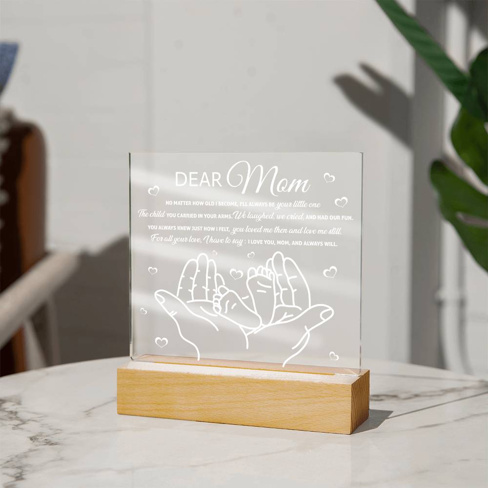 Dear Mom Plaque